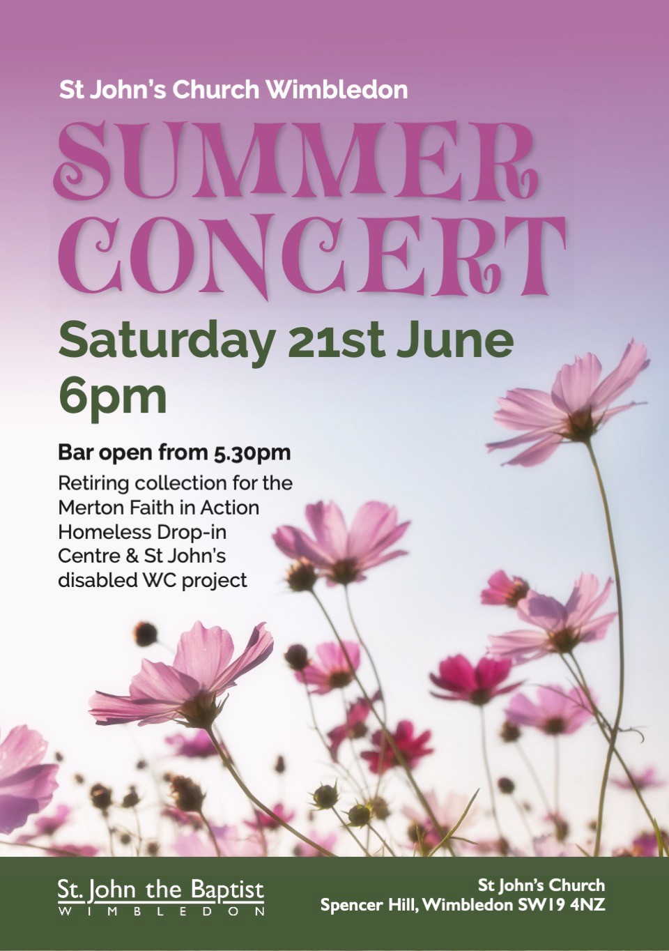 St John's Summer Concert poster