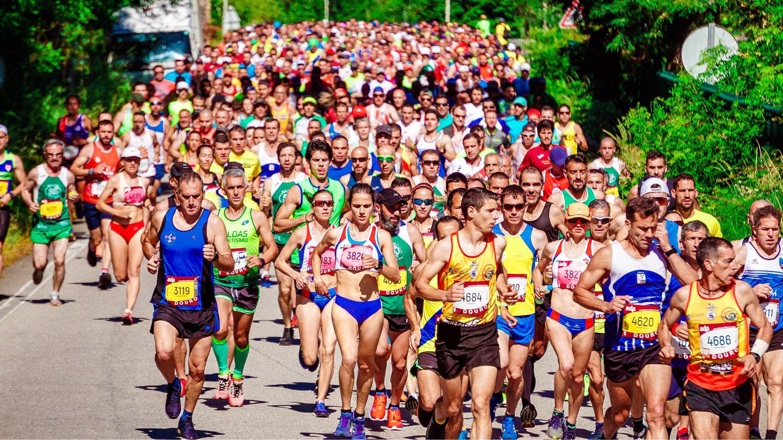 Runners taking part in running event